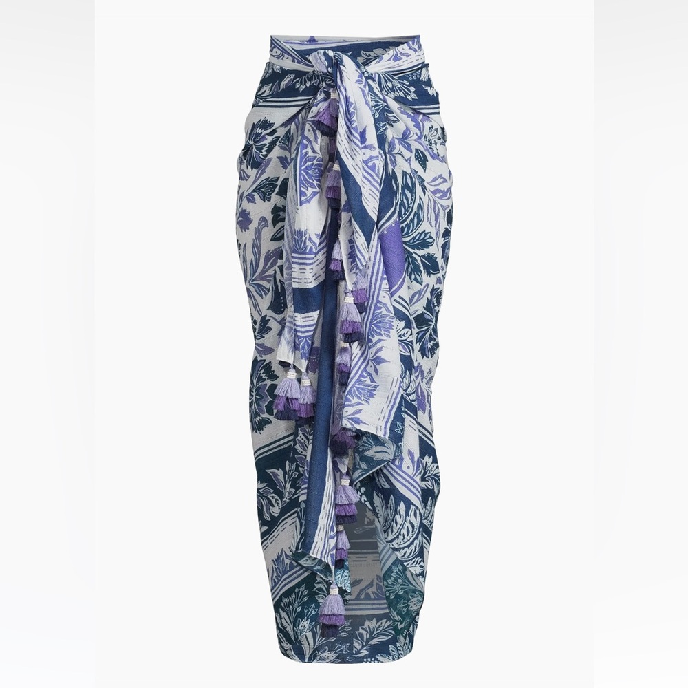 NWT Farm Rio Tapestry Printed Sarong Swim Cover-Up OS